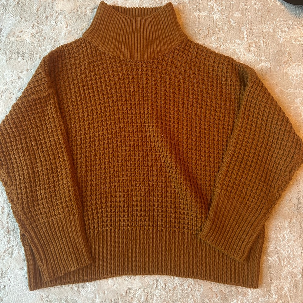 Top shop chunky knit turtleneck sweater size women’s 4